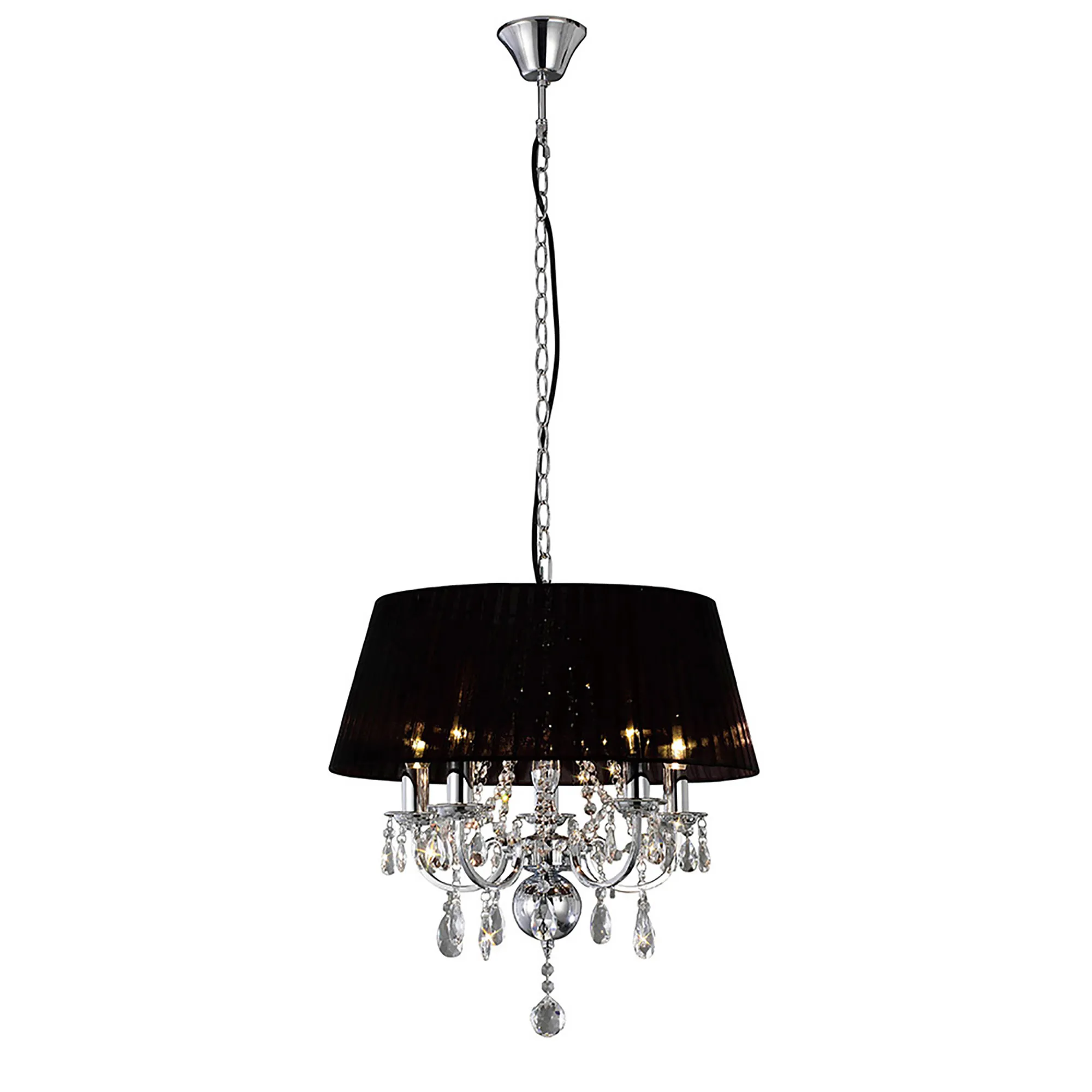 Olivia Crystal Ceiling Lights Diyas Shaded Crystal Fittings
